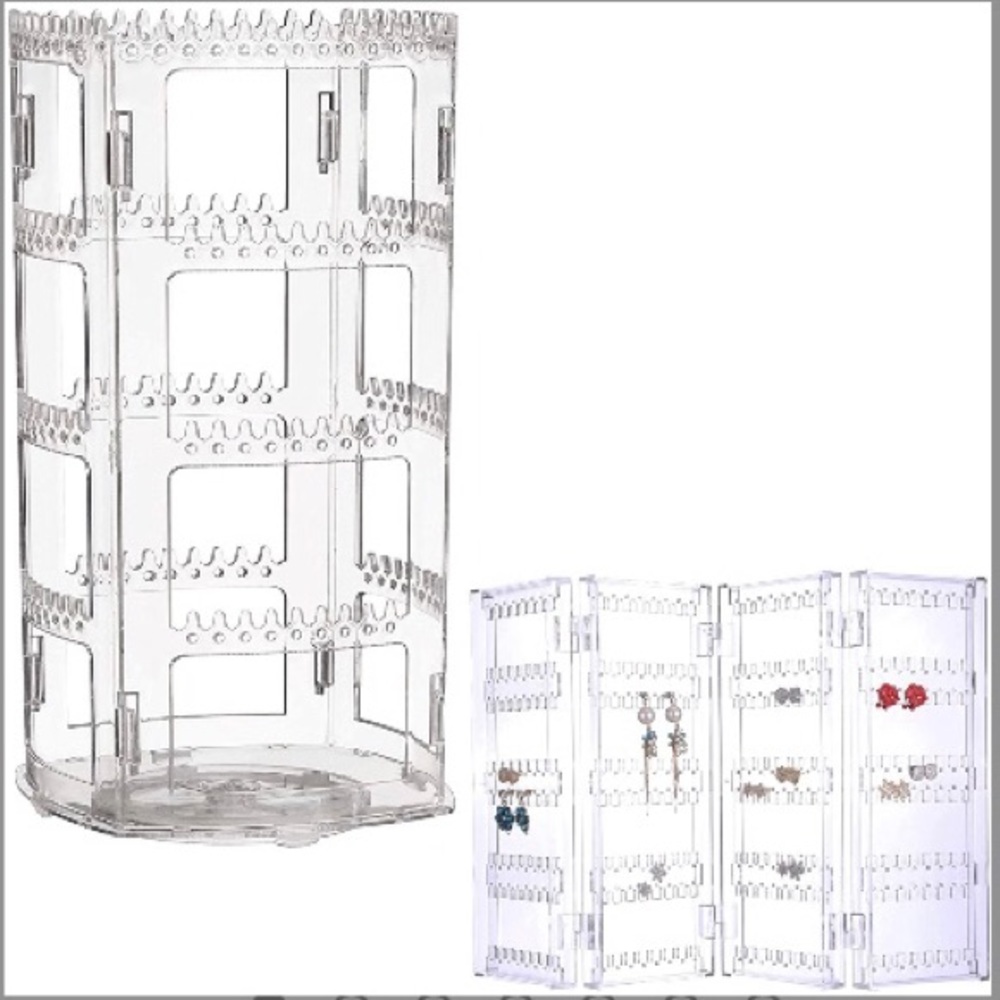 360 spinning earring organizer